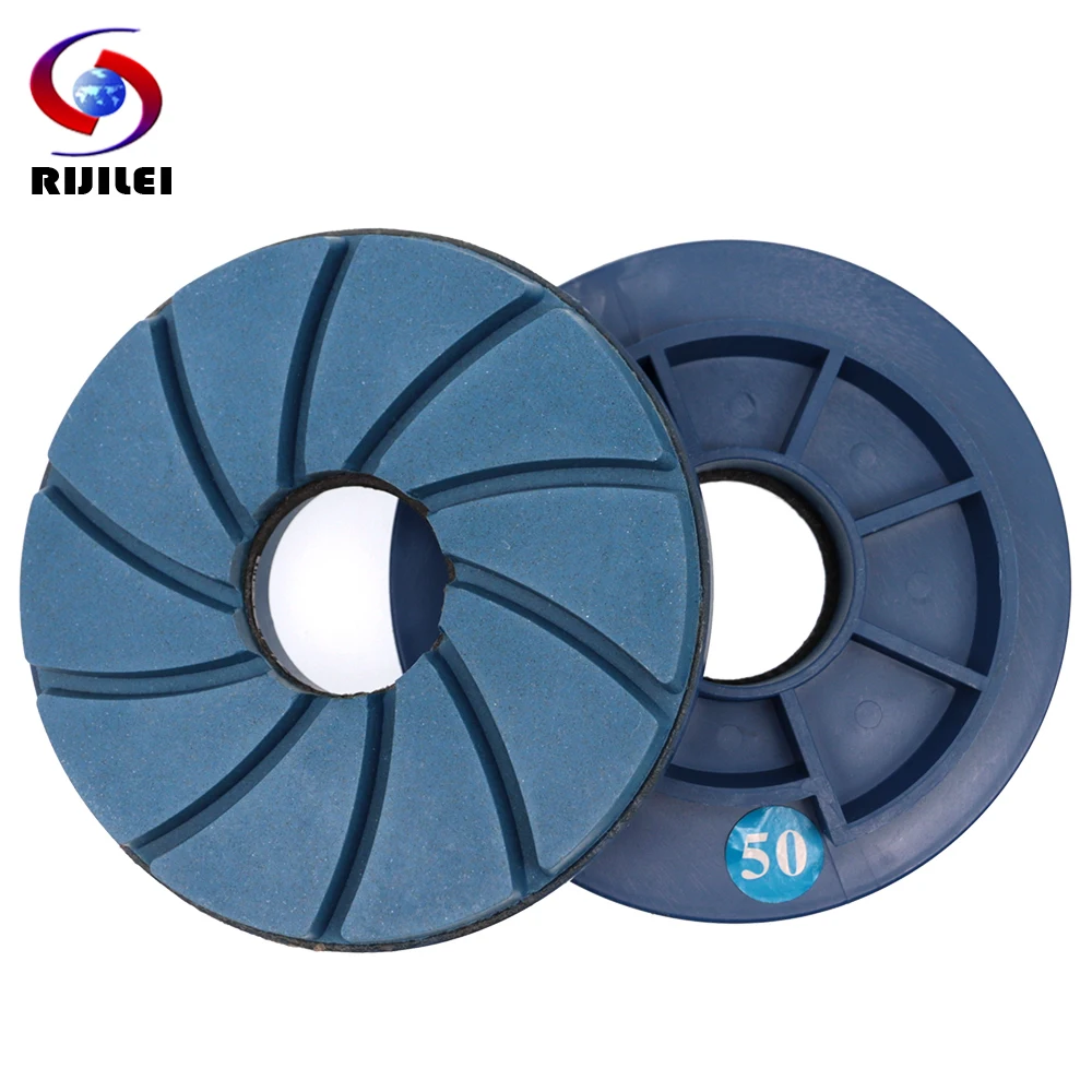 Snail Lock Edge Polishing Pad Diamante Automático Rebolo Granito Mármore Pedra Disco Abrasivo de Concreto 125 mm