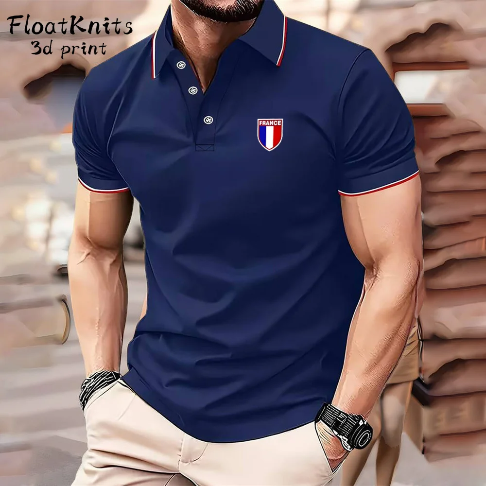 

Minimalist Graphic T-Shirt Summer Solid Color Men's Clothing Lapel Short Sleeve Tee Simple Breathable Polo Shirts for Men Tops