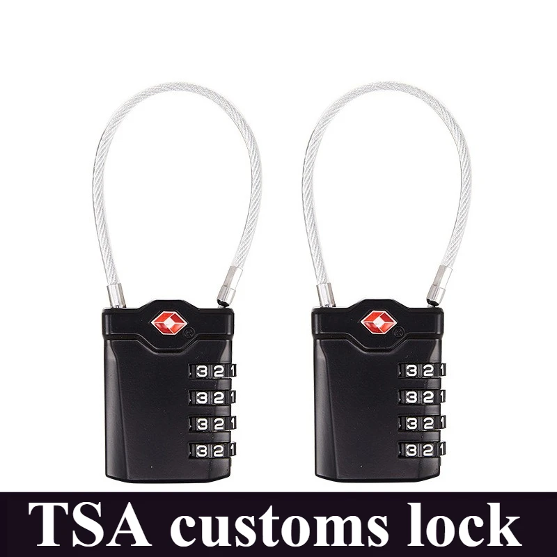 TSA Customs Lock 2pcs English neutral packaging customs combination lock for overseas travel luggage