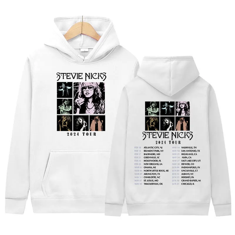 2024 New Stevie Nicks Music Tour Hoodie Men Women Hip Hop Vintage Pullover Sweatshirt Loose Fashion Oversized Hoodies Streetwear