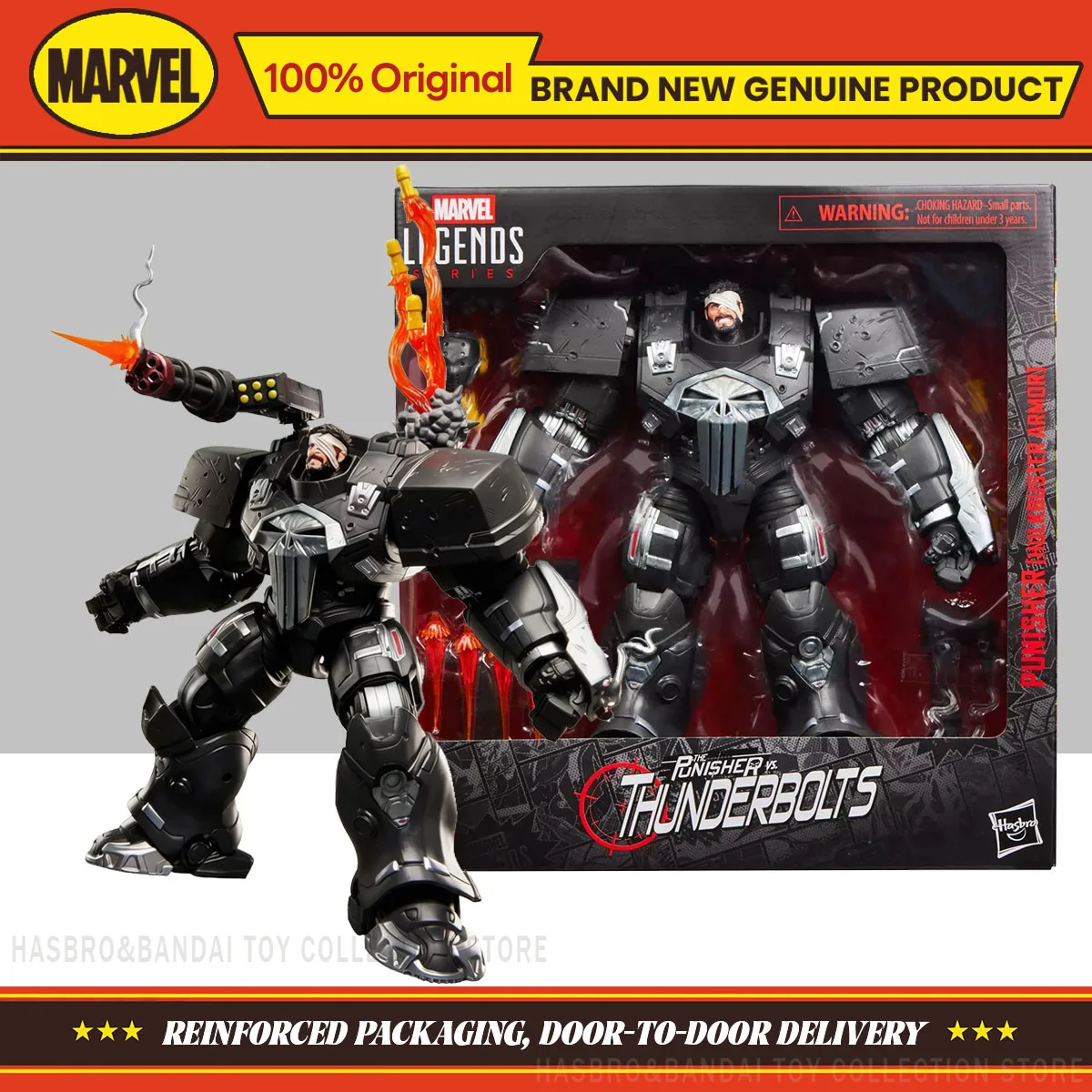Hasbro Marvel Legends Series Punisher Hulkbuster Armor 6 polegadas Figura de Ação Colecionável Modelo Original Brinquedo Ornamentado Presentes