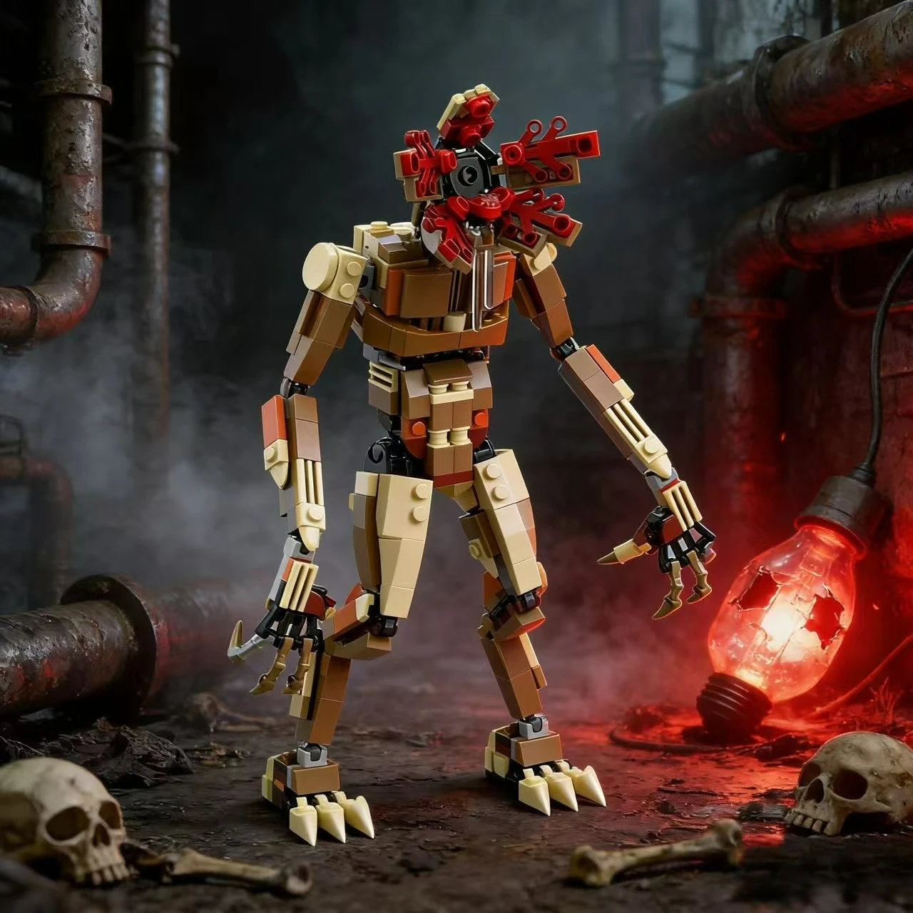 مجموعة مكعبات بناء نموذج وحش الأوركيد أشياء غريبة من طوب الديموجوركيد ألعاب ألغاز هدايا أعياد الميلاد وأعياد الميلاد للأطفال