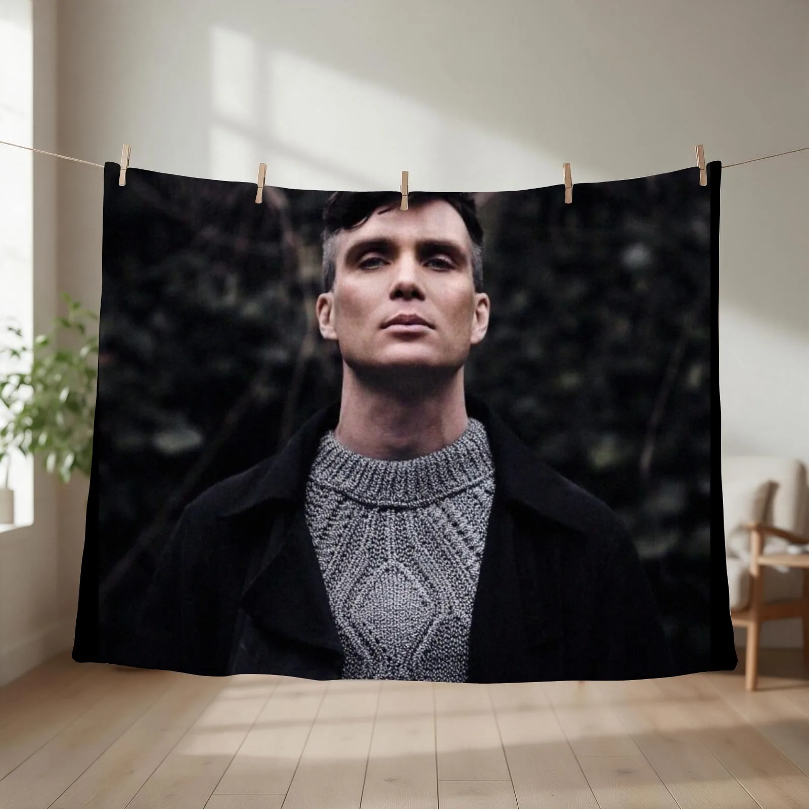 New Cillian Murphy Throw Blanket couch cozy soft plush fuzzy picnic outdoor blanket