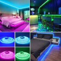 DC 5V USB COB Strip 3MM 5MM 8MM White/Pink/Red/White/Yellow/Ice Blue/Green Flexible Ribbon Rope Home Decor TV Backlight 5