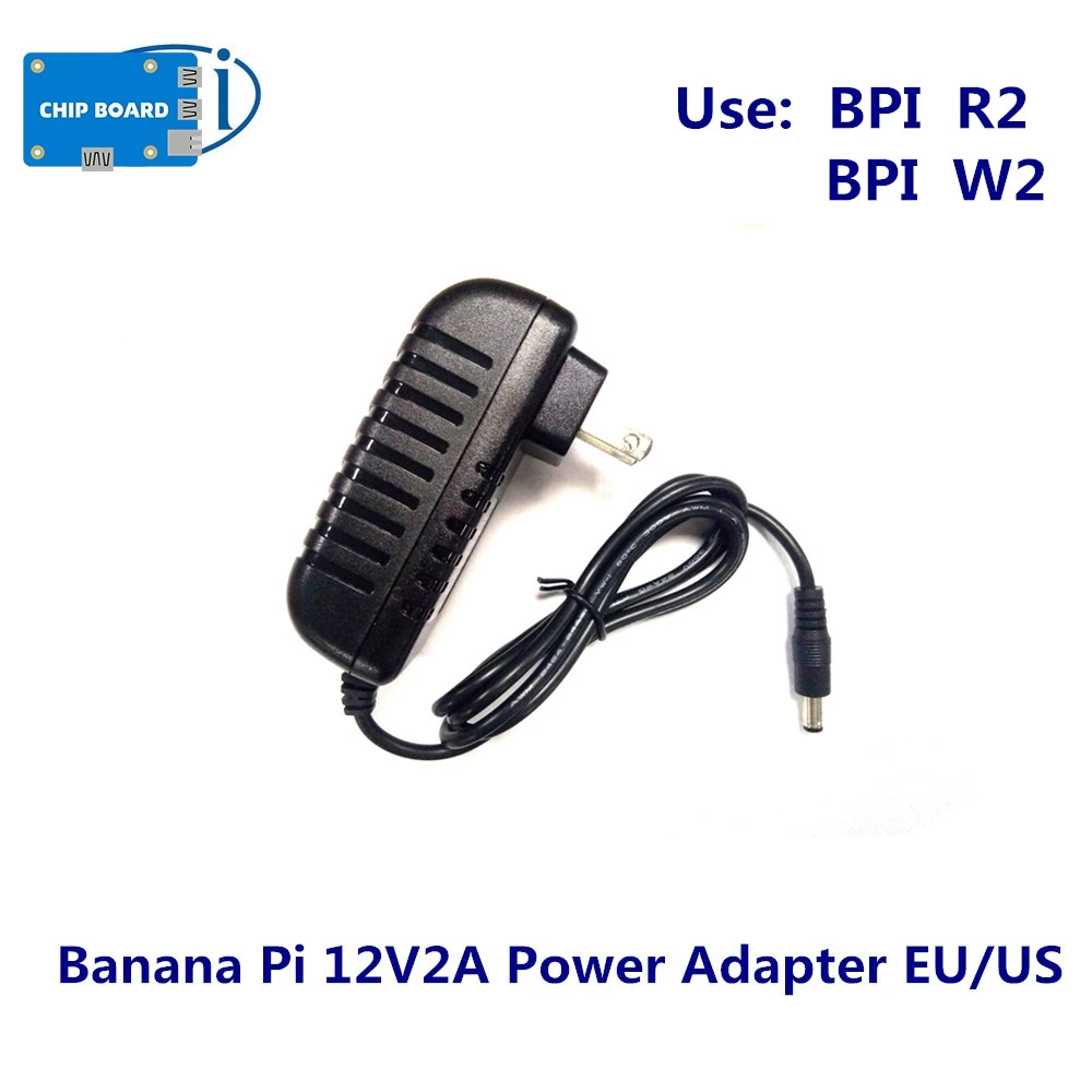 

Блок питания/адаптер постоянного тока Banana PI R2/W2 12V2A с вилкой ЕС, США