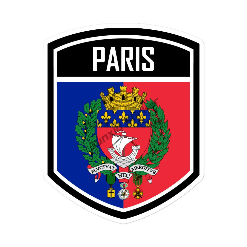 F France French Flag Normandy Paris Rhône Squiddy Badge Stickers for Decorate Car Motorcycle Helmet Off-road Bicycle Wall Table