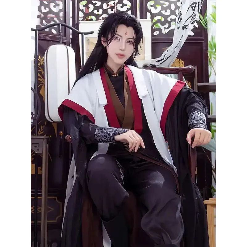 

DY20The Scum Villain's Self-Saving System Anime Luo BingHe Cosplay Costume Ancient Costume Cosplay Wig Shoes Prop For Halloween