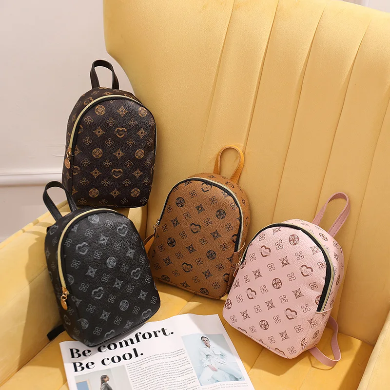 Women's 2023 New Ladies Bags Fashion Simple Printed Backpack Student Schoolbag Women's Bag