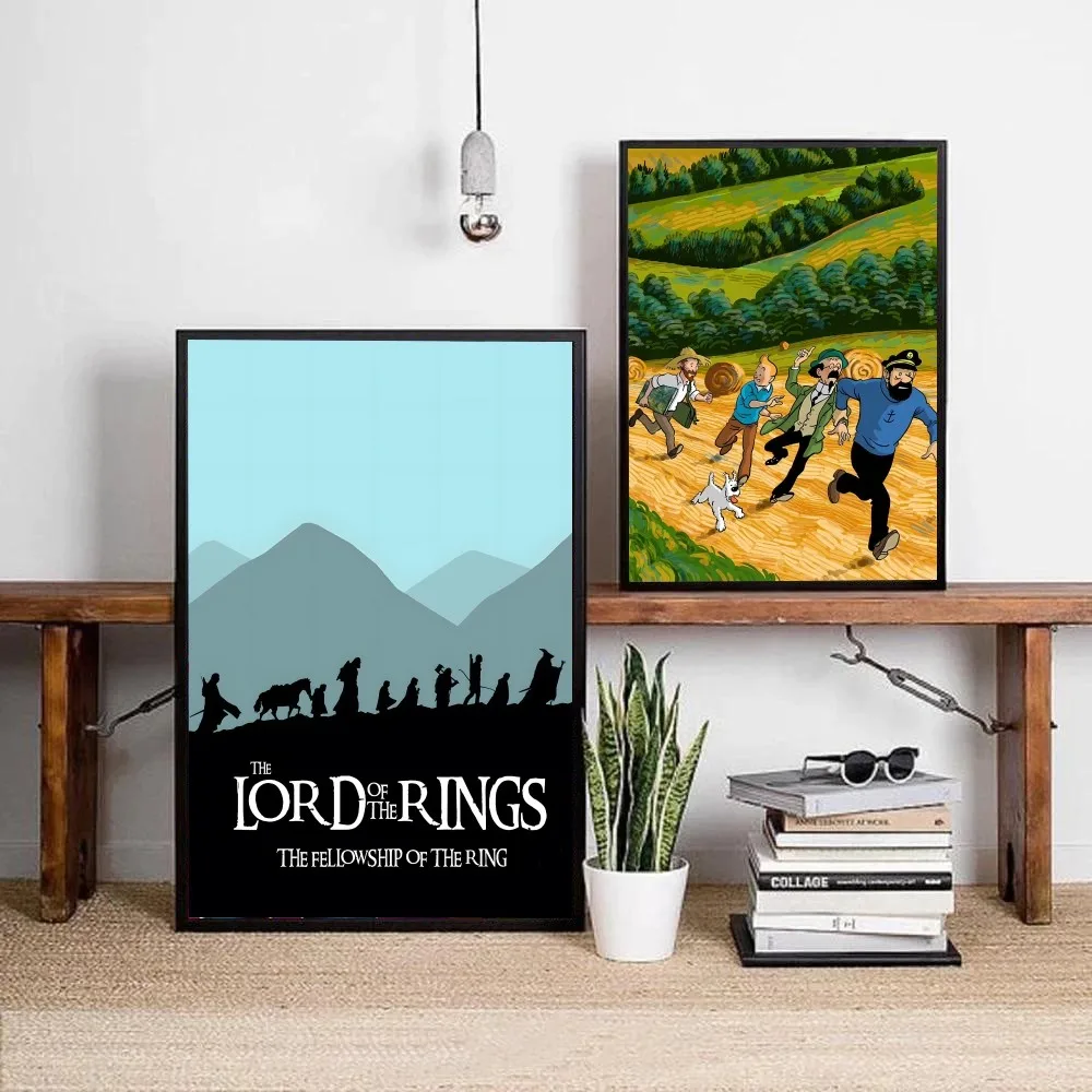 T-The L-Lords Of The R-Rings Poster DIY Kraft Paper Vintage Poster Wall Art Painting Study Stickers Big Szie Wall Painting