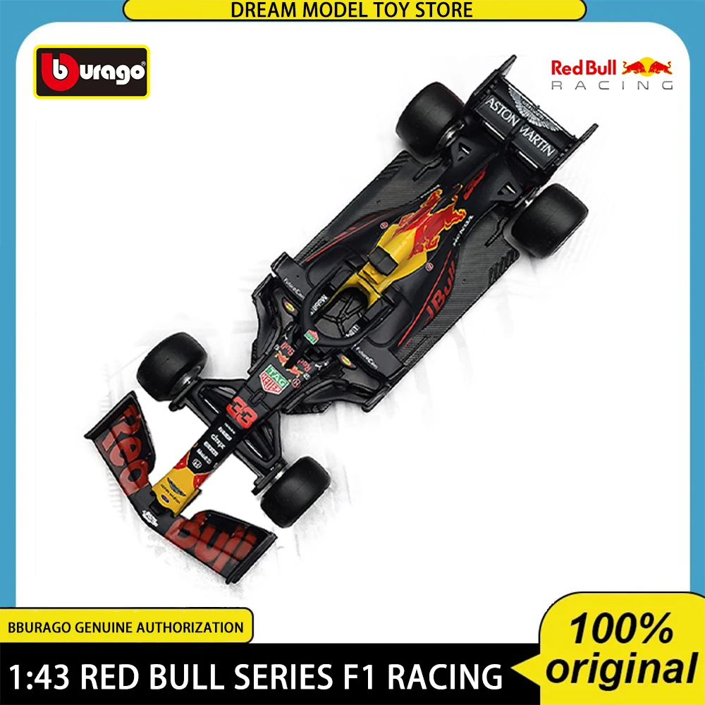 Burago 1:43 RB16B RB15 RB14 RB13 Red Bull 33 Max Verstappen F1 Racing Formula Car Alloy Model Collection Toy Birthday Gift