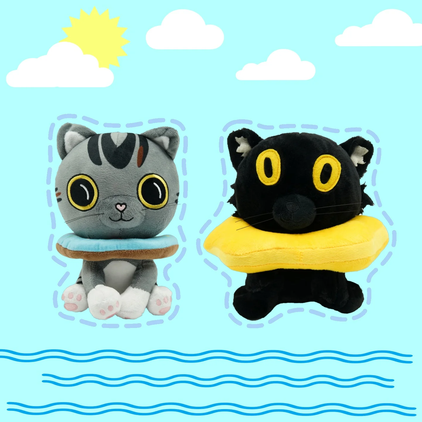 New Ralph and Bella  Plush Toys Cute Cartoon Game Cat Plush Doll Peripheral Plushie Animal Stuffed Toy Children Birthday Gifts
