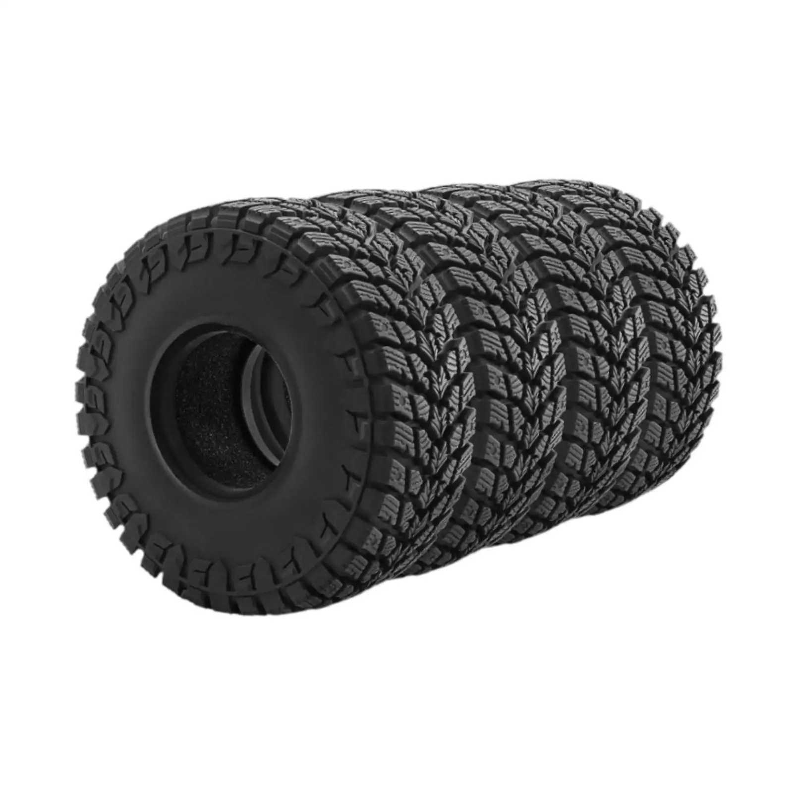 

4Pcs 1/10 Model RC Crawler Tires Crawling Tires Repair Maintenance Parts Tyres for 1/12 Model Cars Remote Toys Climbing Car