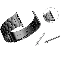 Bracelet for Apple Watch Ultra 40mm Band 45mm 44mm 42mm Stainless Steel Strap for iWatch SE 8 7 6 5 Correa 41mm Black Silver