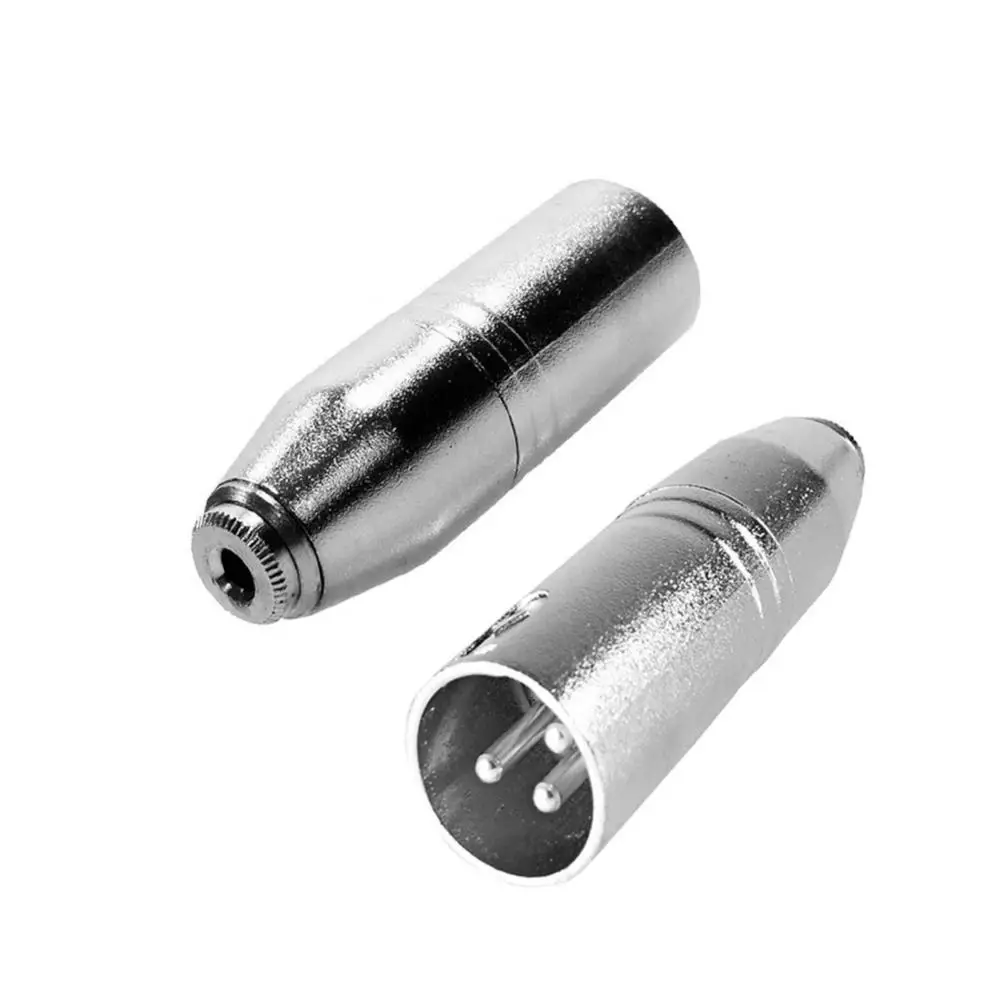 Stereo Audio Adapter Adapter XLR 3 Pin Male Plug to 3.5mm TRS Female Jack Microphone Audio Adapter