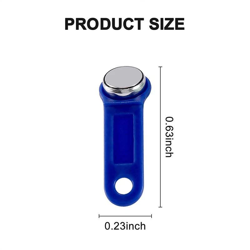 5PCS/Lot TM1990A IButton TM Card Non Magnetic 990A-F5 Electronic Key for Access Control Electronic Lock Random Color