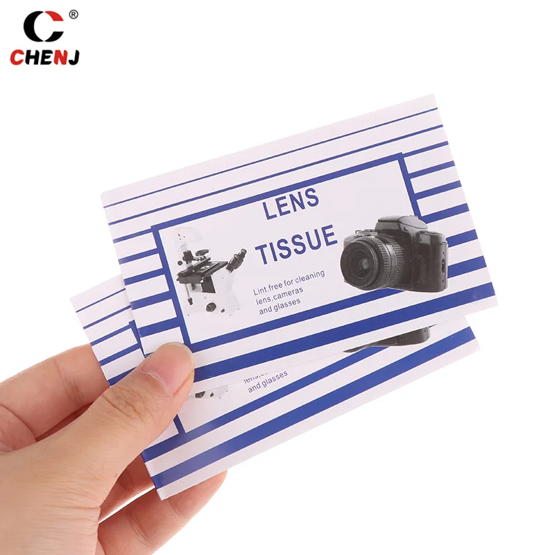 Microscópio Camera Lens Cleaning Paper, Óculos Kit, Cleaner Tecido Poeira-Free Wipes, 125Pcs