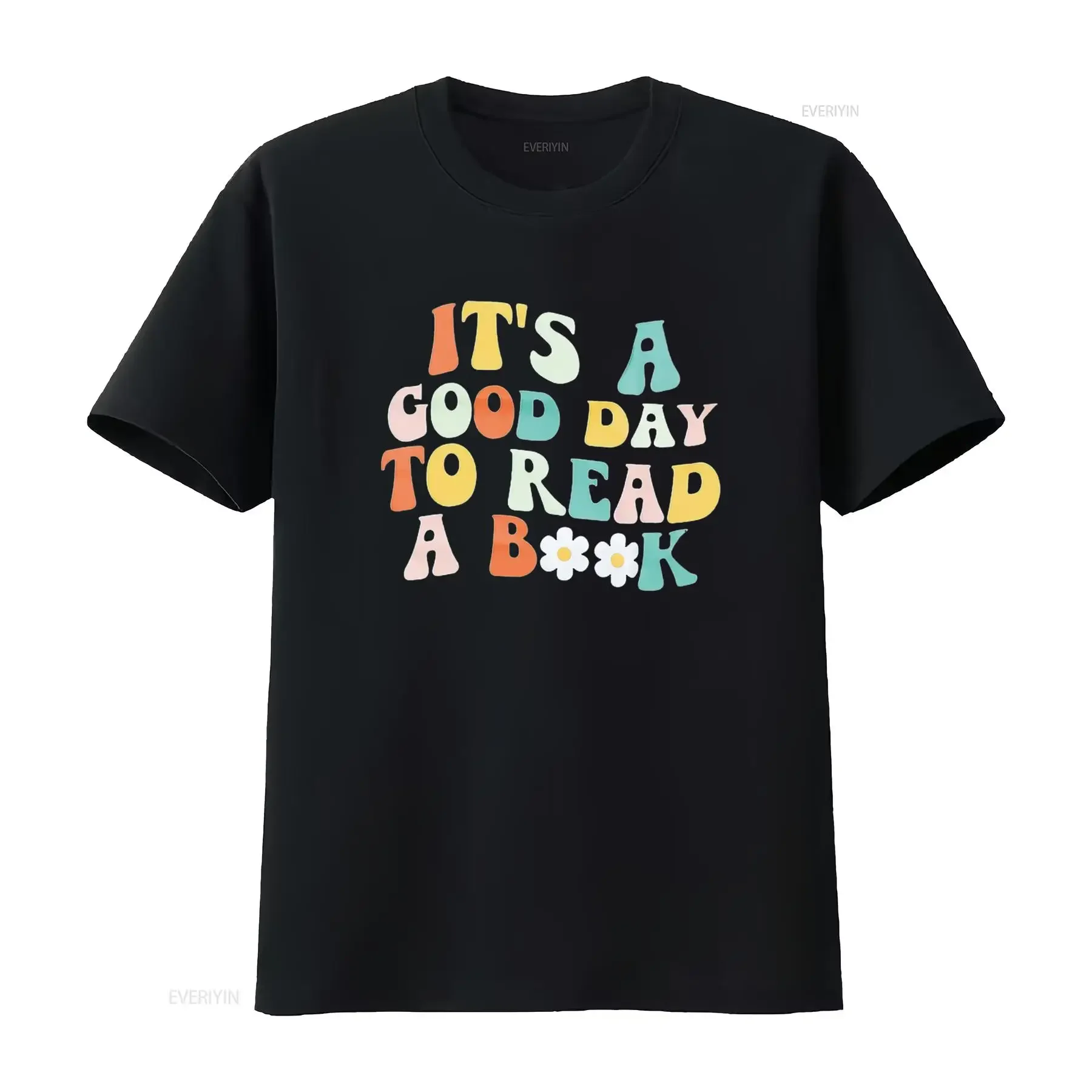 Teacher T Shirt Women It S A Good Day To Read Book Letter Print Reading Lovers Tops vintage Washed Stylish Casual Breathable