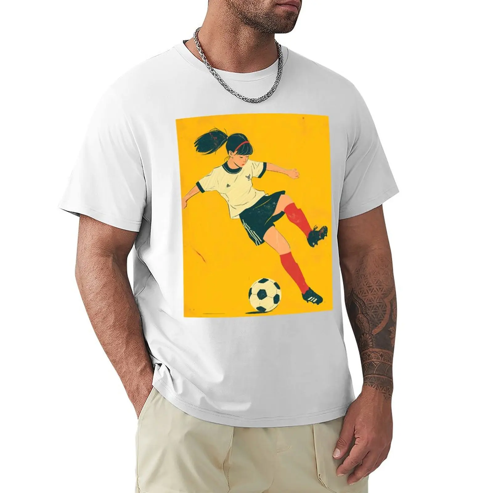 

Soccer Girls. Futsla lovers T-Shirt Short sleeve tee quick drying sports fans oversizeds tshirts for men