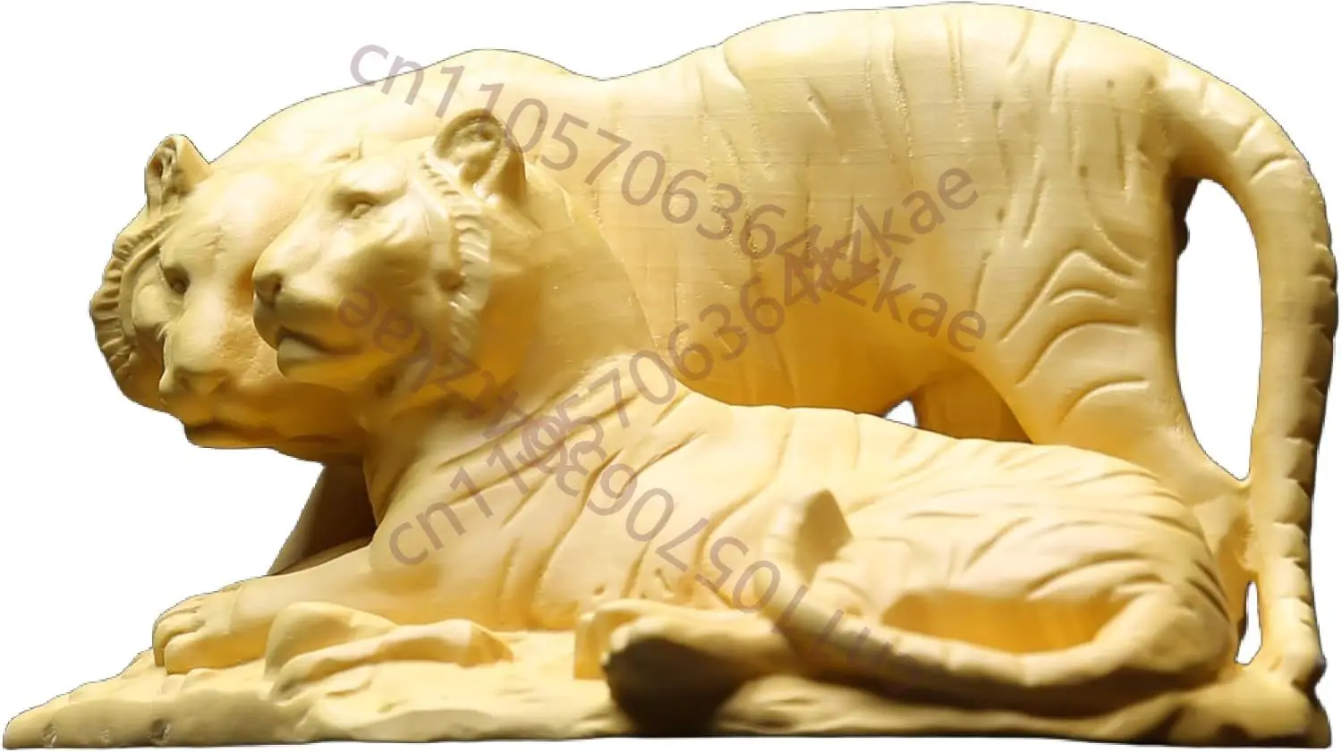 

Скульптура из боксуса ручной работы: две тигры — знак зодиака, символ силы и гармонии. Декор для рабочего стола, украшение для дома и офиса, подарок.