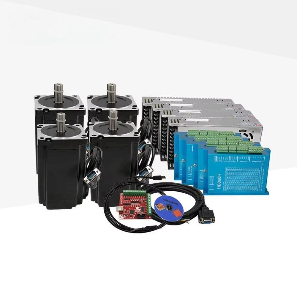 High Torque NEMA 34 Stepper Motor | 86x86x150mm with Encoder DC 36V/48V Drive