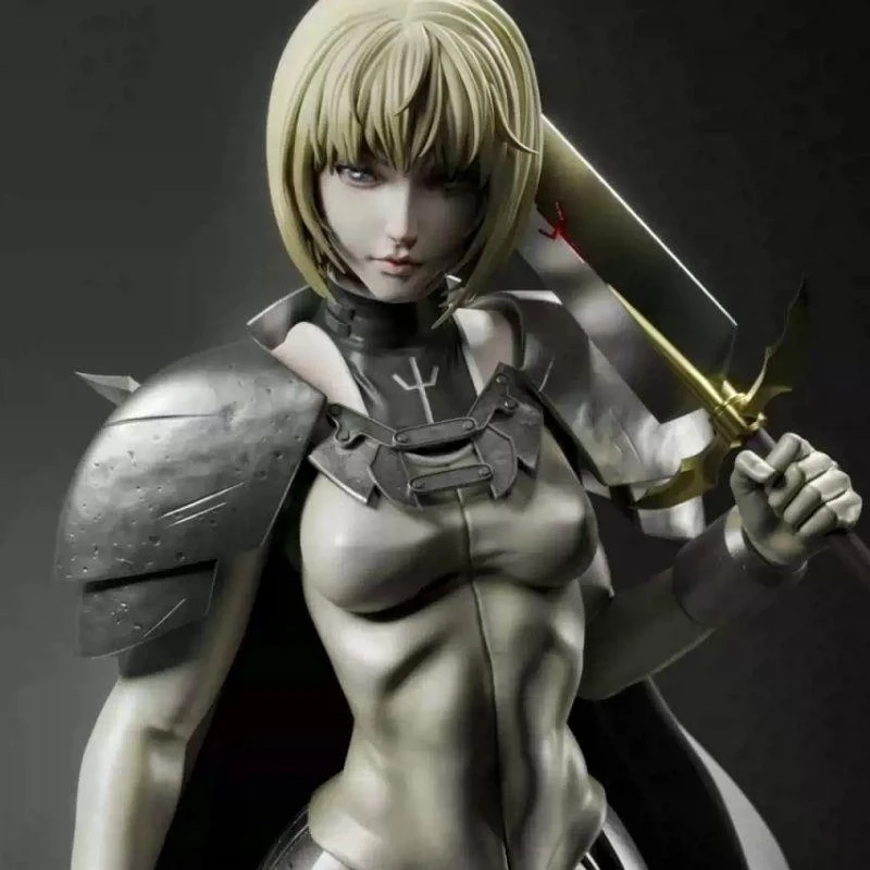 20CM Game Character Feminine Swordman 3D Print Model Kit Unassembled Unpainted Custom Jigsaw Puzzle GK Figure