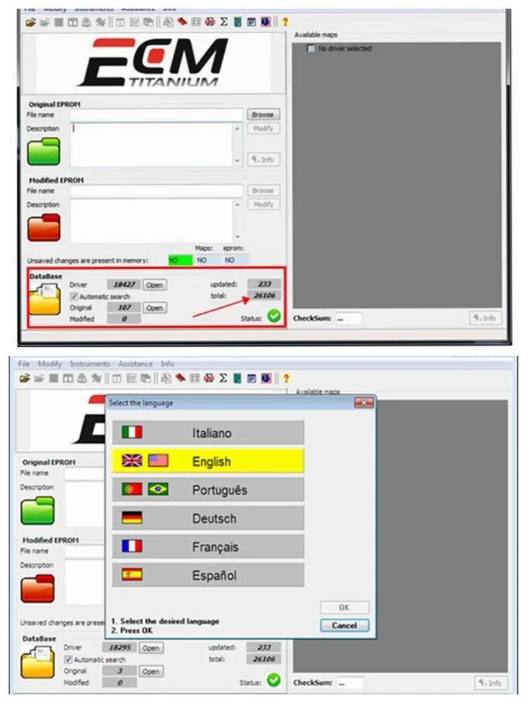 2026 Hot !ECM TITANIUM 1.61 With 26000 + Driver ECM 18259+ Drivers for ecu tool Send link or CD or USB windows 7/10