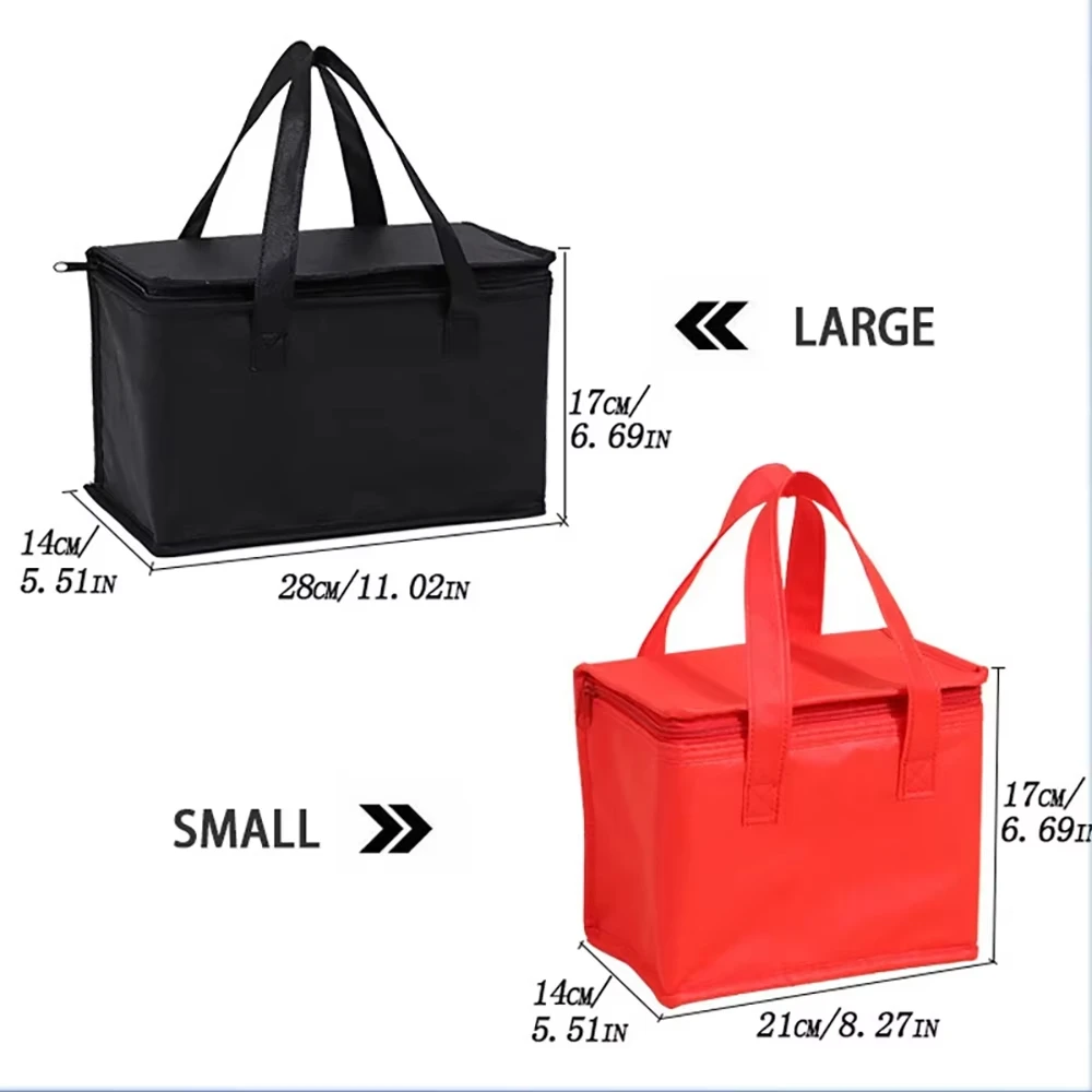 Folding Picnic Cooler Bag Thermal Bag Drink Carrier Insulated Bags Beer Delivery Bag Insulation Camping Picnic Ice Pack image 5