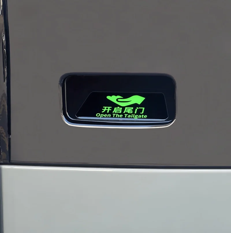 Car Tailgate Handle Sticker Fit for BYD Leopard 7 Titanium 7 Car Backpack Glow-in-the-dark Reminder Sticker Car Upgrade Parts