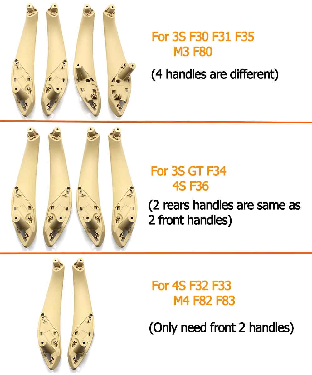 Voor Achter Links Rechts Binnendeur Handgreep Cover Set Voor Bmw 3 4 Series M3 M4 F30 F31 F34 F36 F32 F33 F80 F82 F83 318 320