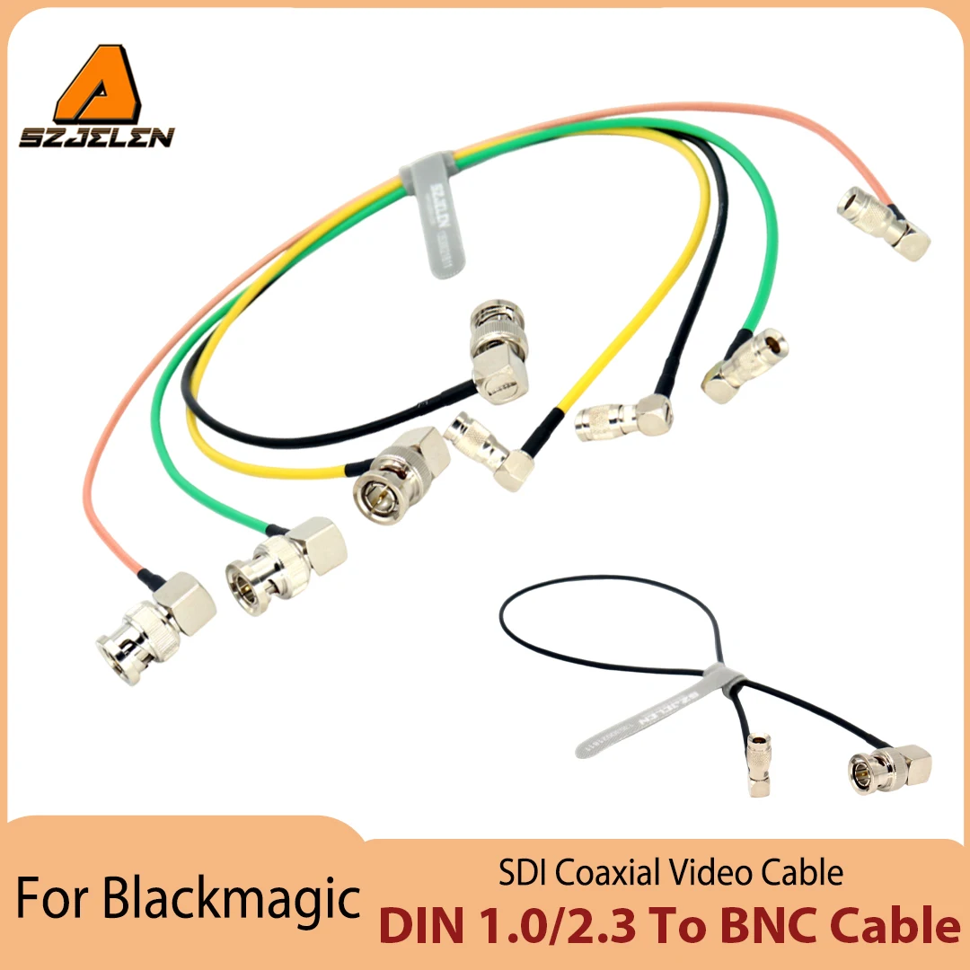 Hot Sale for Blackmagic DIN 1.0/2.3 Right Angle to BNC Male 75ohm RG179 HD SDI Cable