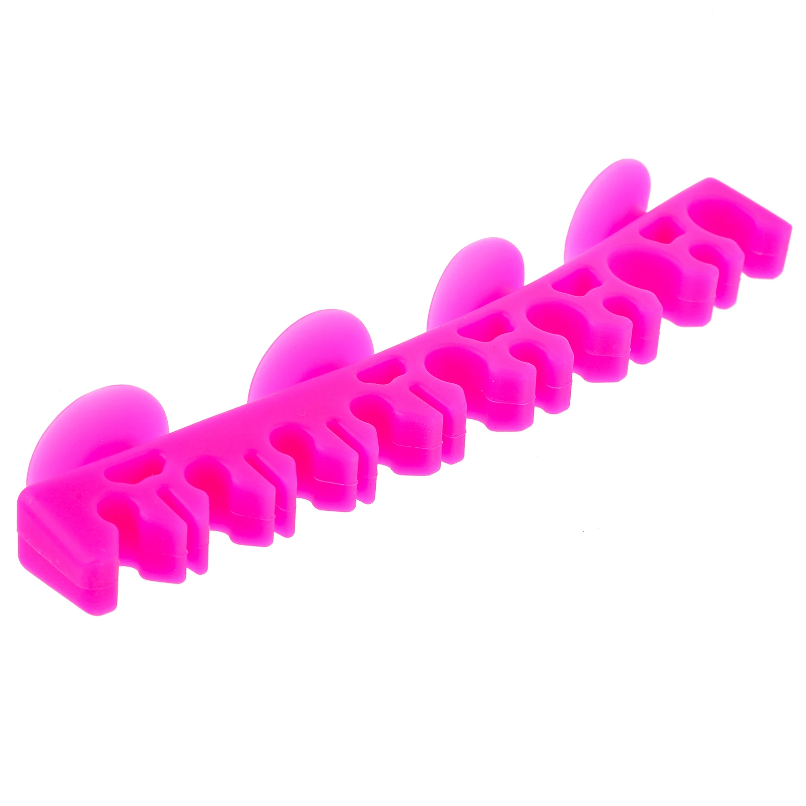 

1pc Silicone Makeup Brush Holder Black Suction Cup Wall Mount Beauty Tools Storage Drying Rack for Brushes