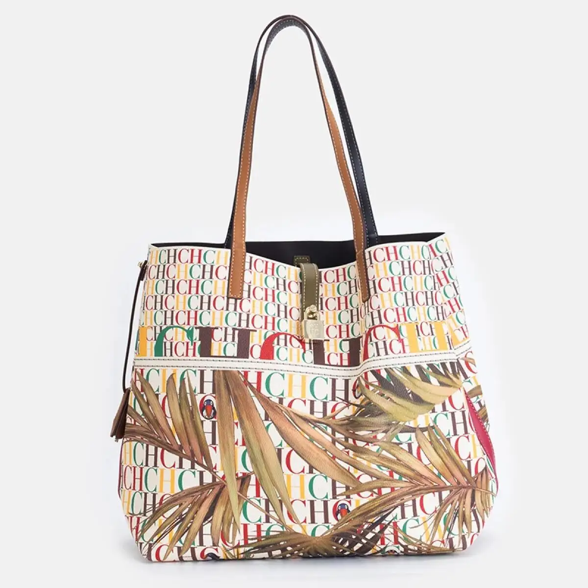 حقيبة يد عصرية عالية الجودة ماركة فاخرة مع تصميم قفل حقيبة يد نسائية كاجوال رائعة ذات سعة كبيرة ومتعددة الوظائف #4