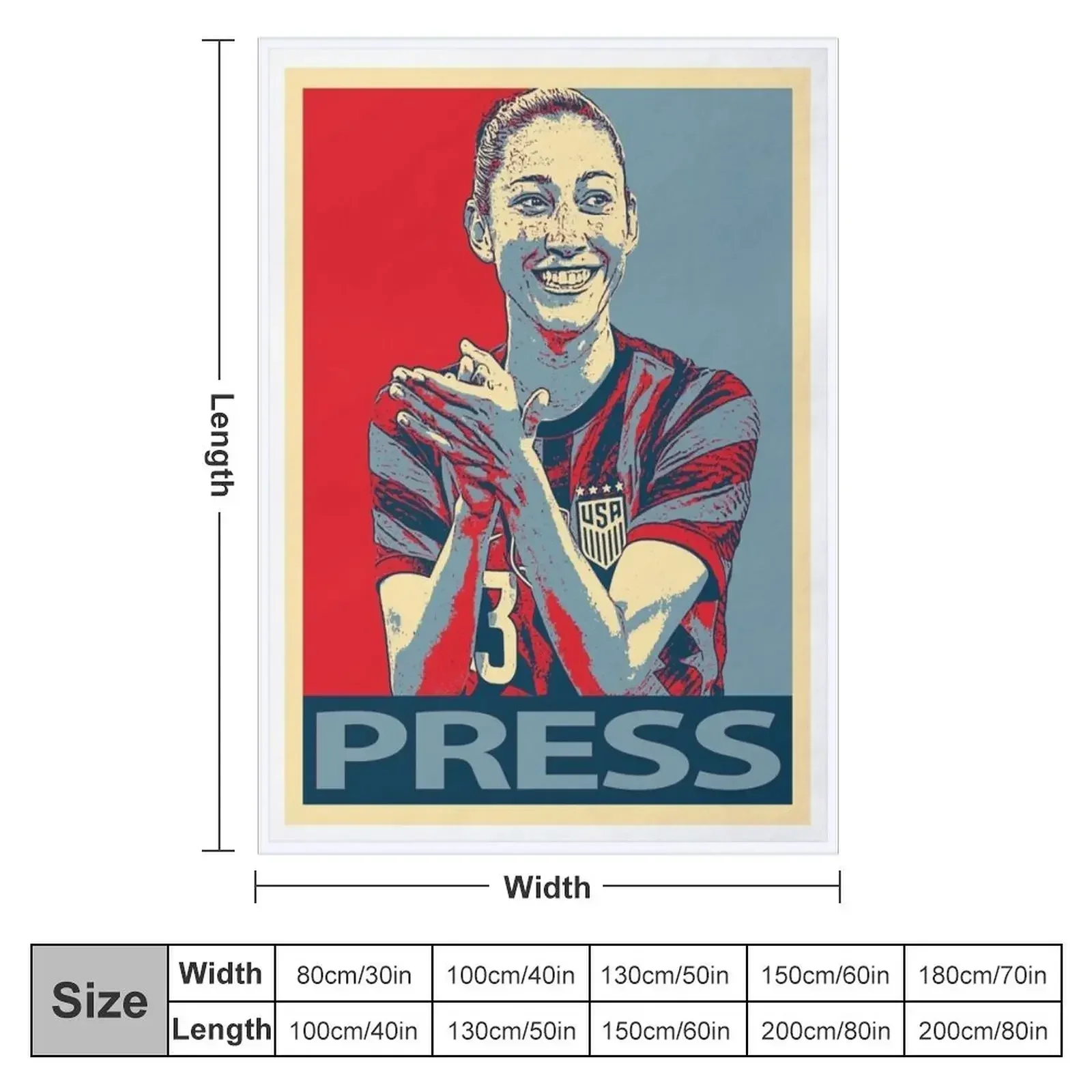 Christen Press Throw Blanket halloween Bed Fashionable Blankets