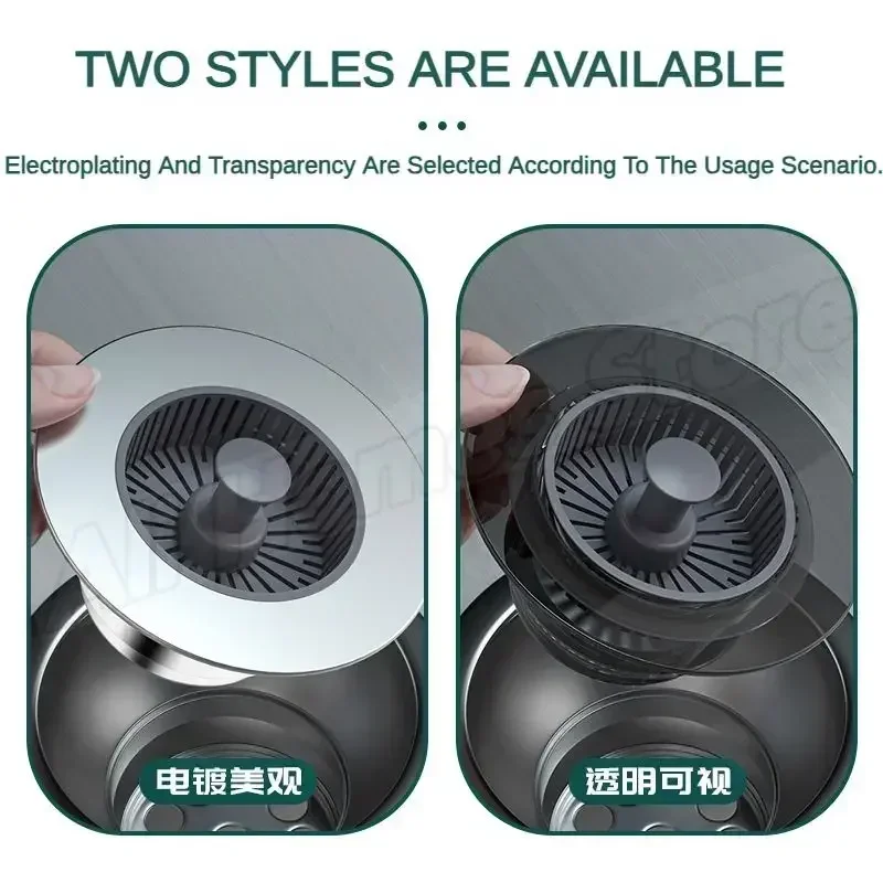 3 in 1 Kitchen Filter Sink Pop Up ABS Silver Plated Sink Strainer Drain Basket Stopping Blockage Bouncing Core Leak-proof Plug