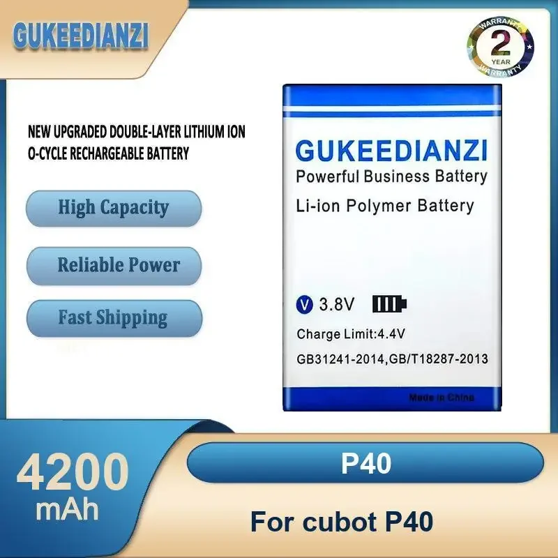 

P40 4200mAh High Capacity Mobile Phone Battery For cubot P40