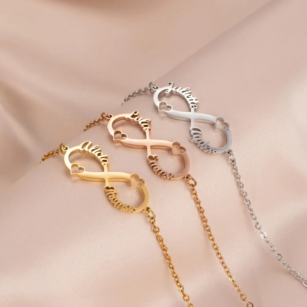 Acheerup Personalized 18cm Length Custom Name Anklet for Women Stainless Steel Leg Chain Anniversary Summer Beach Jewelry Gifts