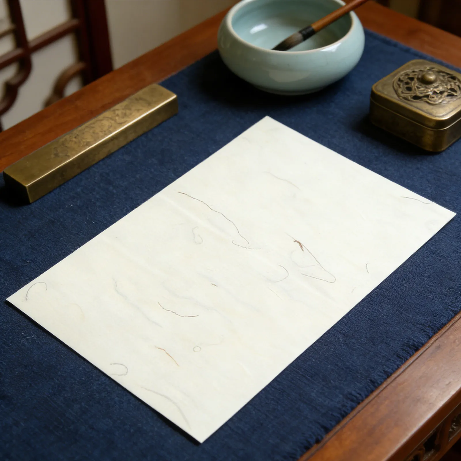 40Sheet Authentic Xuan Paper Rice Paper for Chinese Calligraphy Japanese Kanji Sumi Writing Watercolor Practice Ink Diffusion