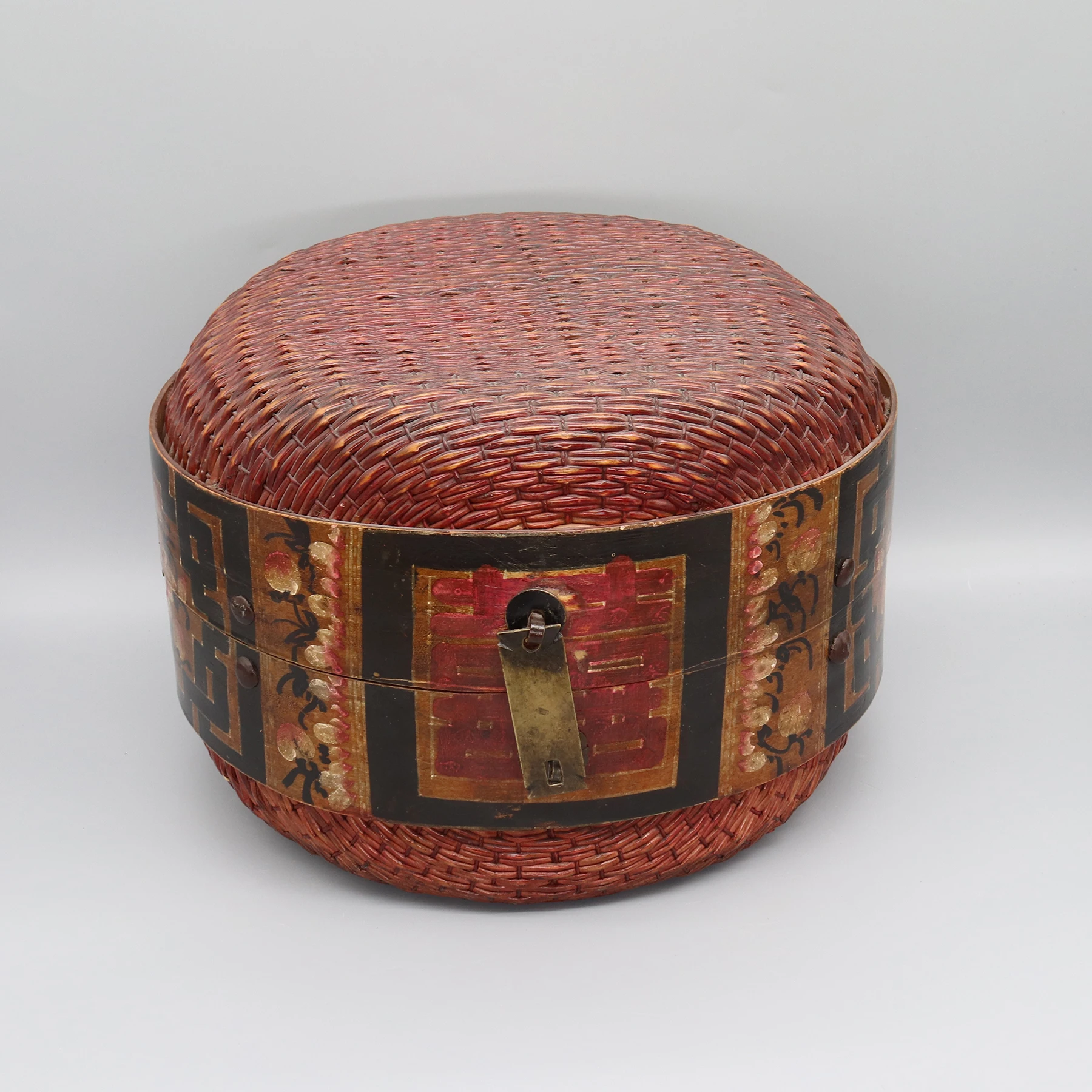 

Old Willow Box, Chinese Antique Box, Old Dowry Box, Home Decoration