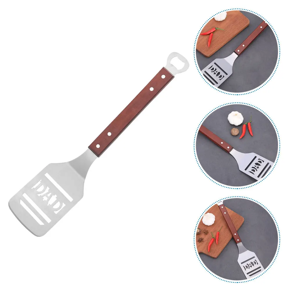 

Household Steak Spatula Portable Frying Steak Spatula Wood Handle Heavy Duty Kitchen Cooking Tool Food Frying Shovel Non-Stick