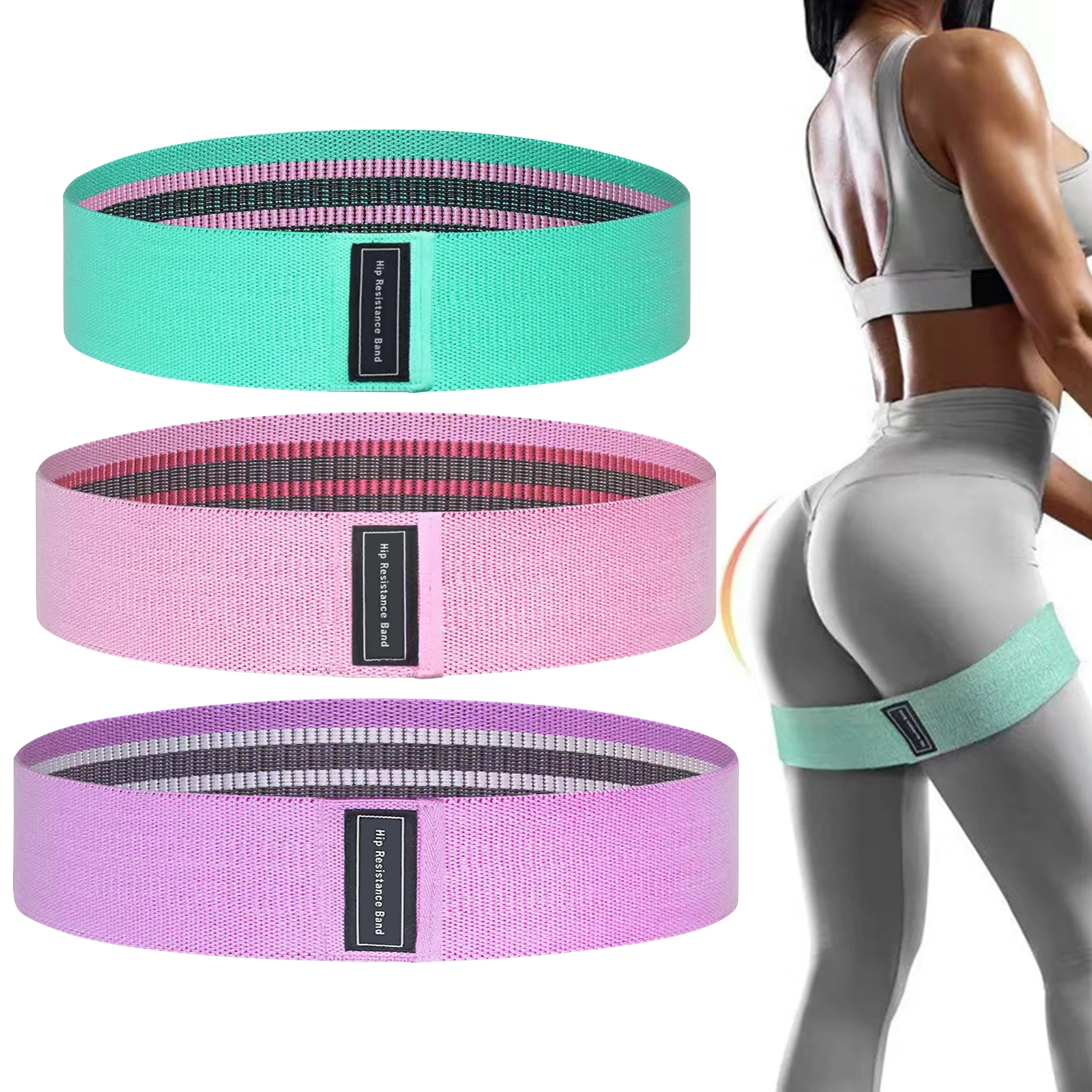 Stretching Resistance Band Versatile Strength Gym Adjustable Multicolored Equipment 3 Levels Home Fitness Full Body Workouts