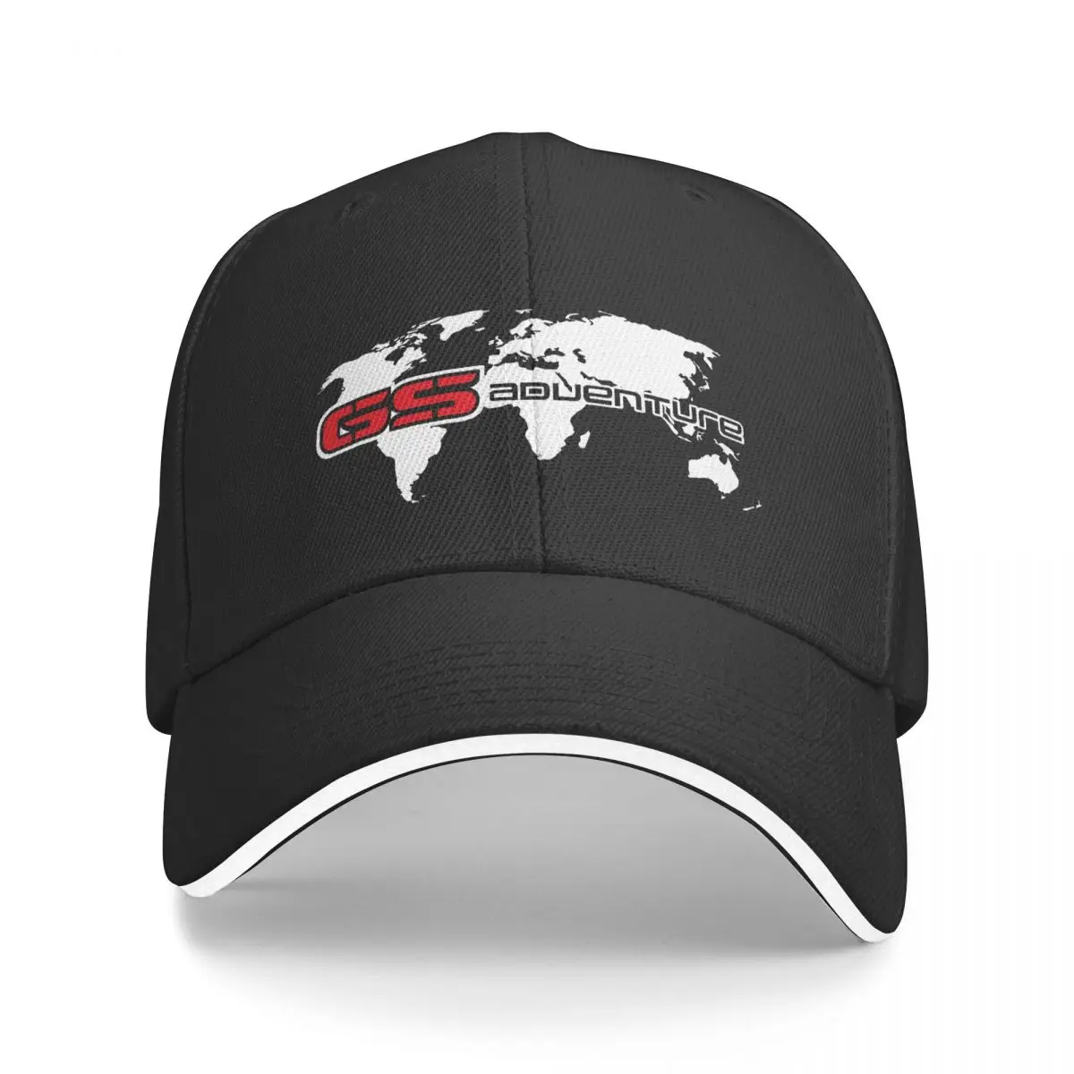 Motorcycle GS World Map Baseball Cap Solid Cotton Adjustable Baseball Hat Casquette