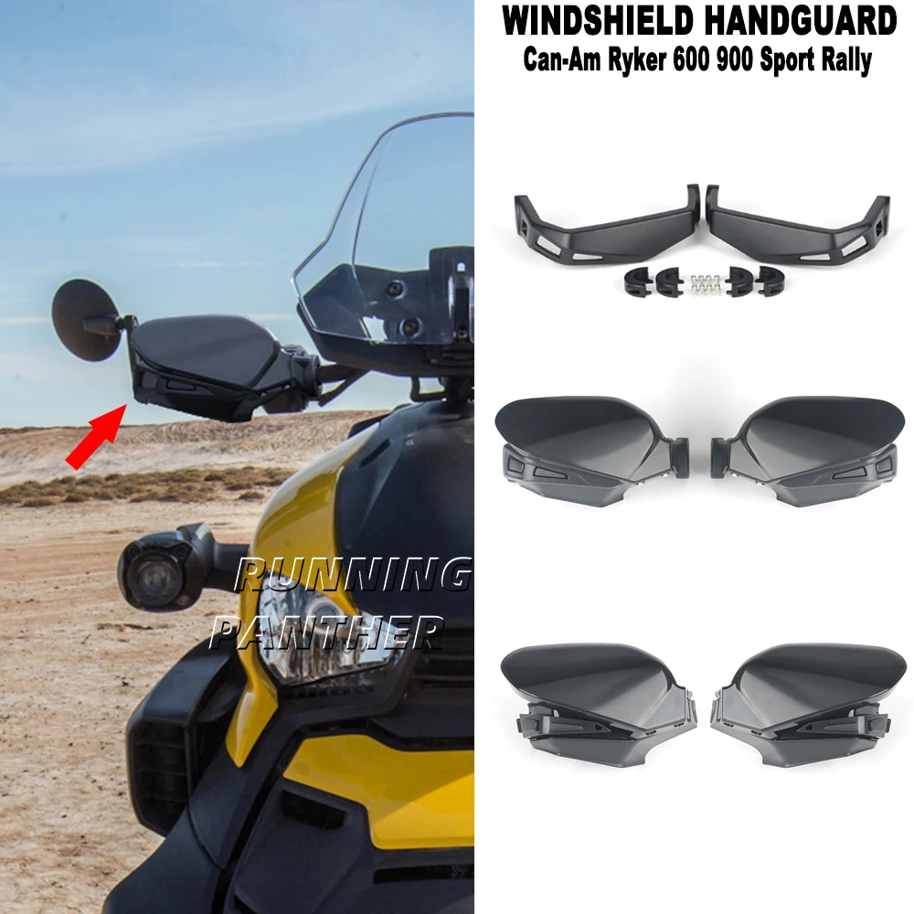 

Accessories Hand Guard Handguard Handlebar Windshield Windscreen Protector Kit For Can-Am Ryker 600 900 Sport Rally All Models