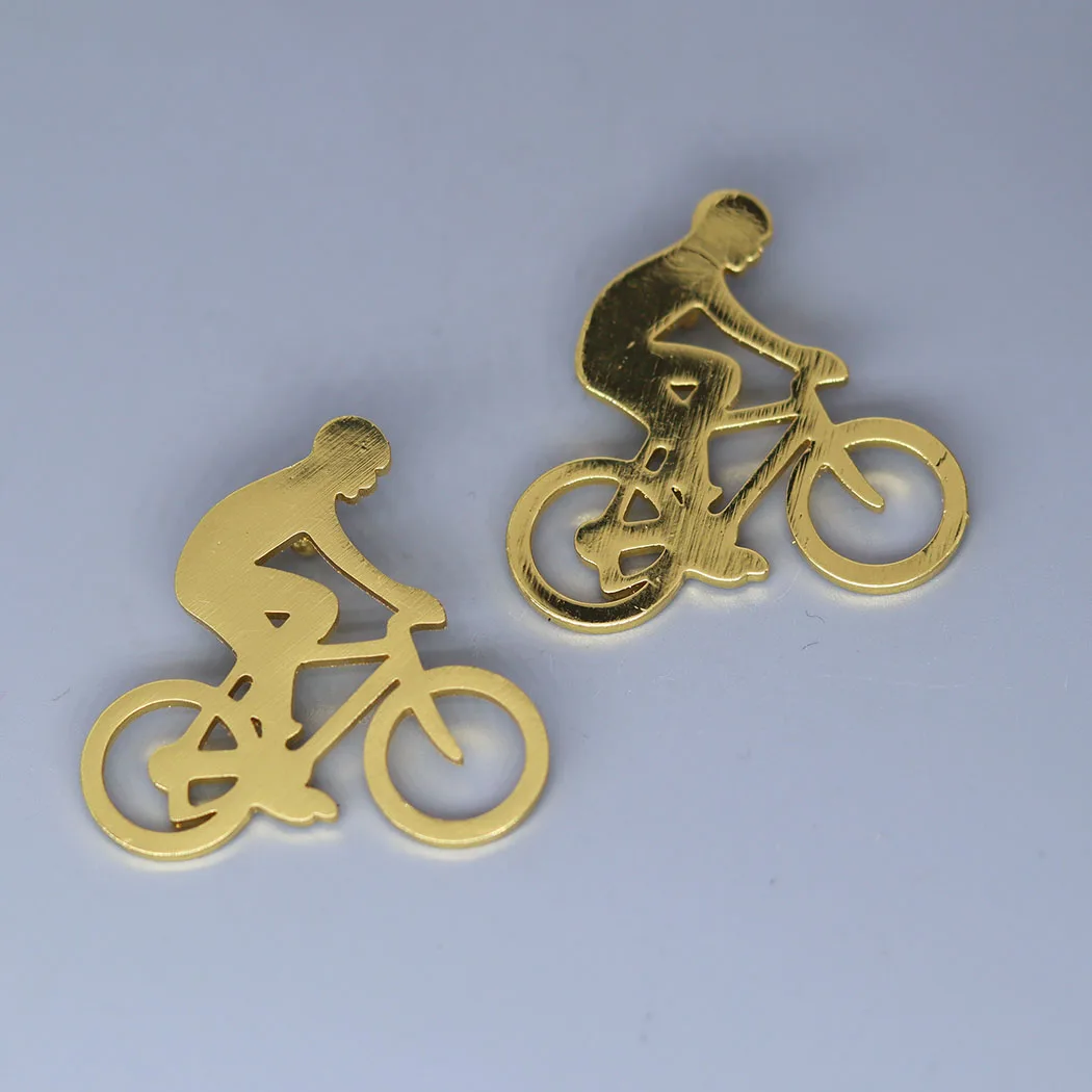 5pcs/lot Bicycle Figure Bike Rider Charm for Jewelry Metal Accessories DIY Charms For Jewelry Crafts Findings