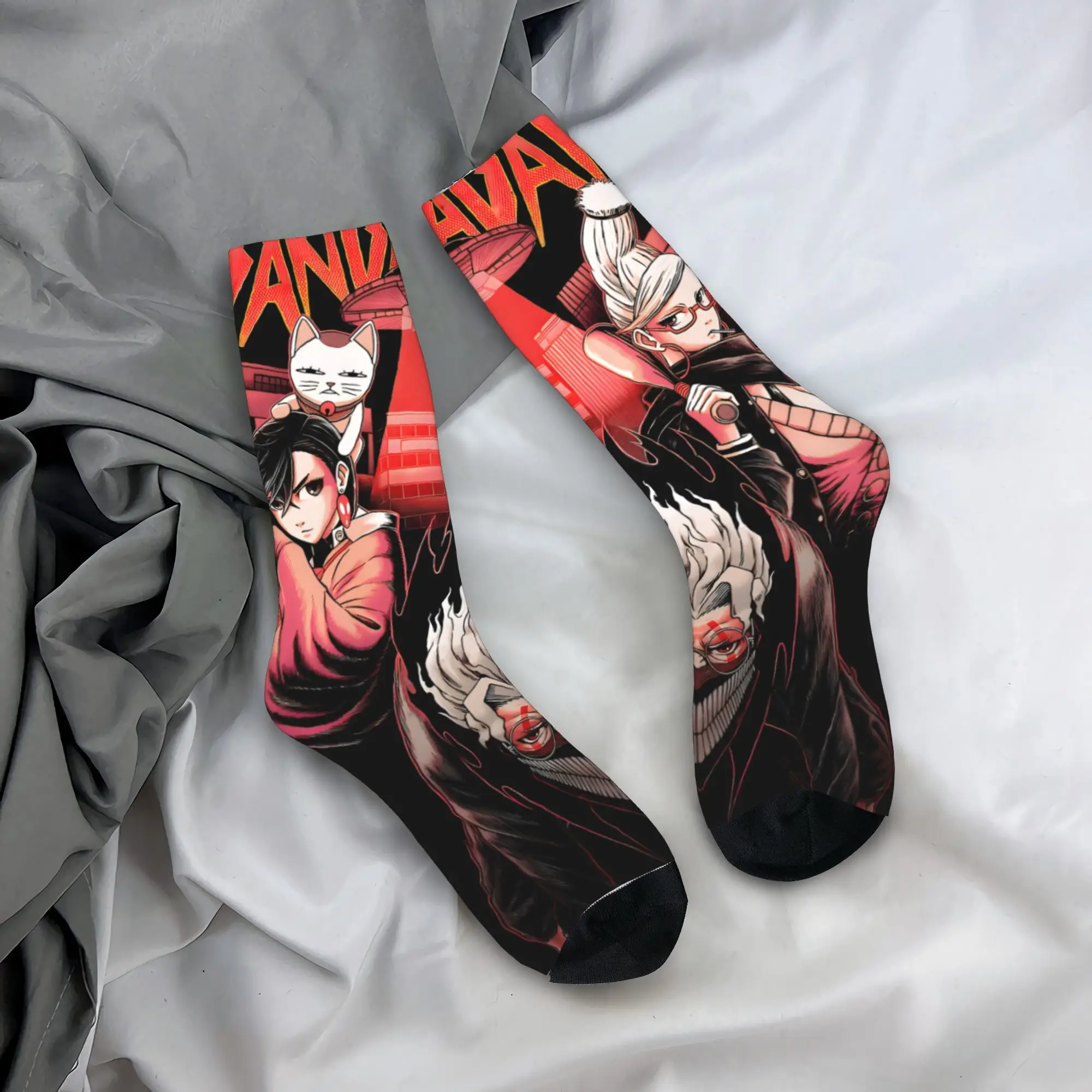 

Cat Dandadan Socks Gothic Stockings Winter Anti Skid Women Men Socks Breathable Design Outdoor Sports Socks