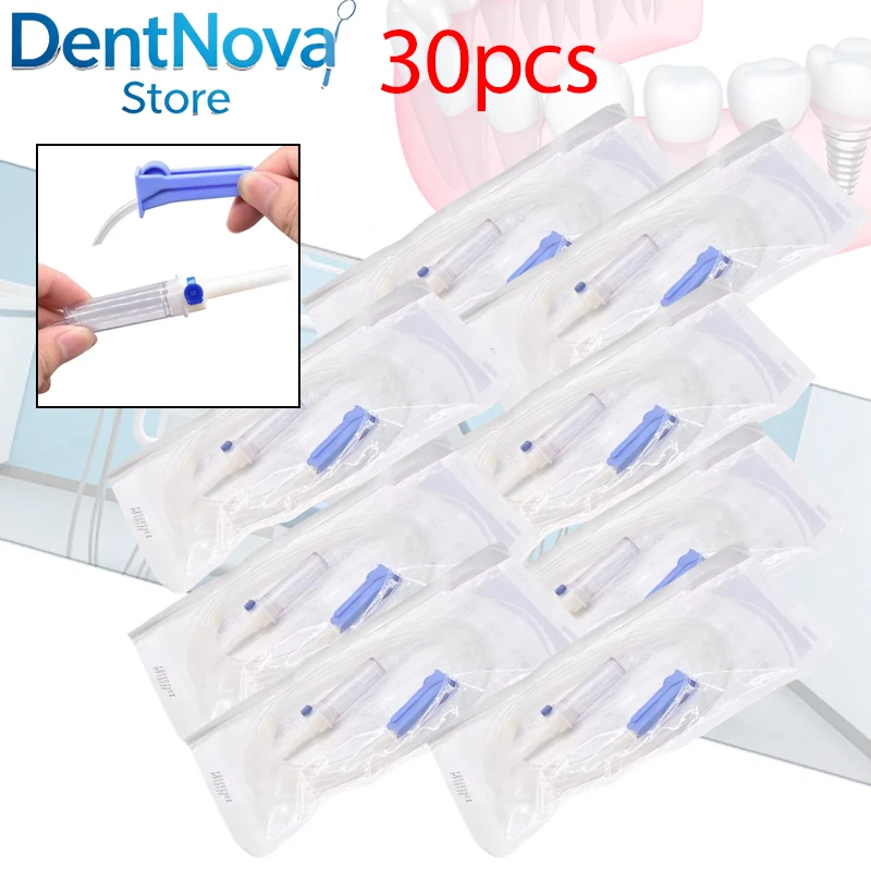 

30pcs Transparent Irrigation Tubing Dental NSK Water Pipe Single-use Flushing for Implan
