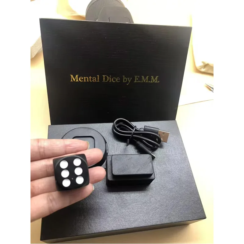 Mental Dice/Cube By E.M.M Magic Tricks Wireless Charging Soul Prediction Stage Close Up Magic Magician Illusions Gimmick Fun