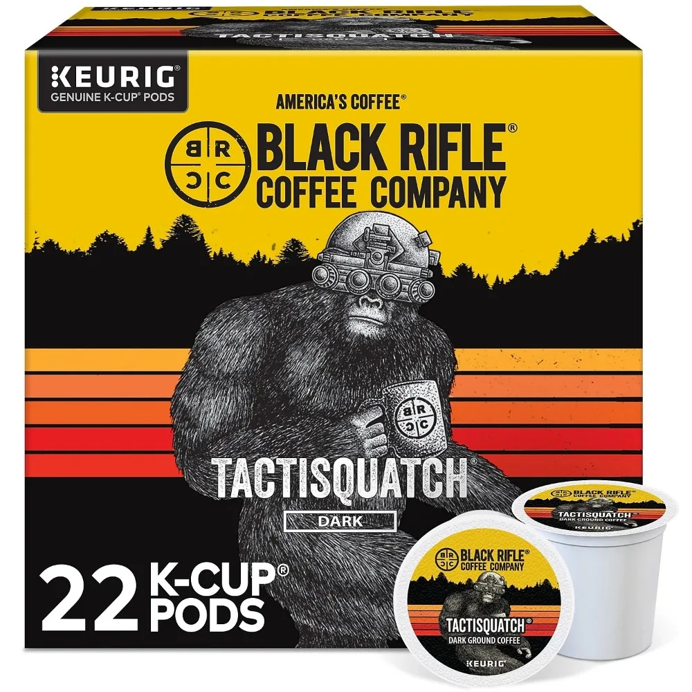 

Tactisquatch K-Cup Pods, Dark Roast, 22 карата