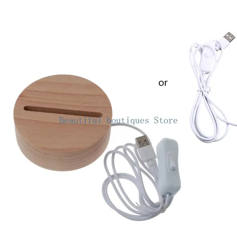 U4LF LED LUMIÈRE LUMBRE LUMINE BASE ACRYLIC DIY LAMPEUR NIGHT CRÉATIF NIGHT RECTANGE OVAL ROND ROUNE RESIN CRAFT