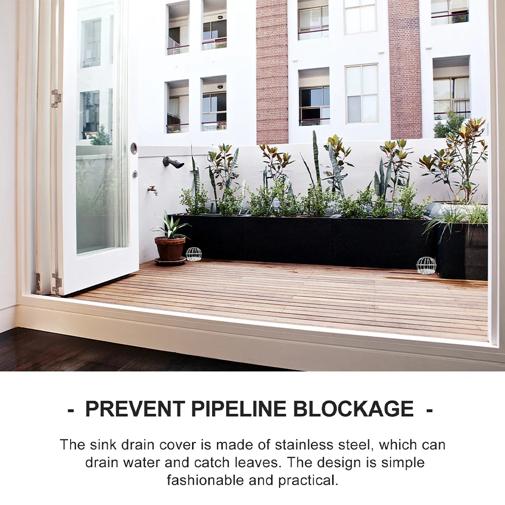 

2Pcs Roof Anti-Block Drainer High Hardness Gutter Guards Stainless Filter Strainer Easy Use Roof Filter Strainer