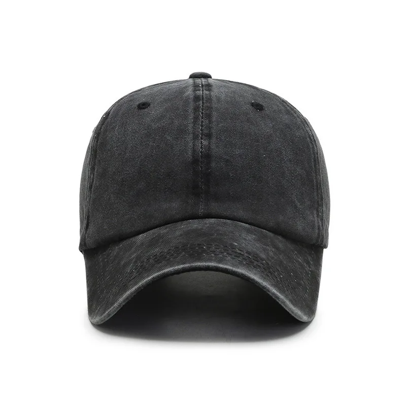 Custom DIY Logo Kids Adult Dad Hat Vintage Cotton Baseball Cap for Men Women Unisex Sports Hat Adjustable Washed Denim Hat